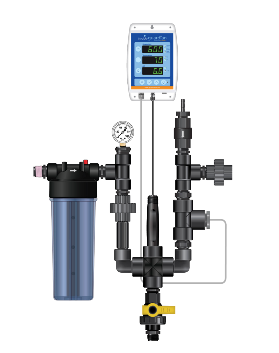 Dosatron HYKMON Lo-Flo 3/4" Standard Nutrient Delivery EC and pH System Monitor Kit