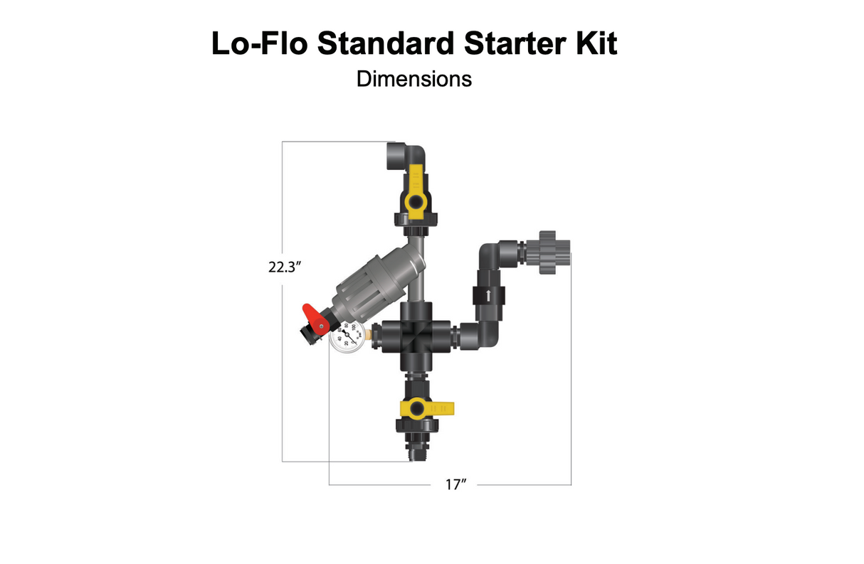Dosatron HYKSTART-STD Lo-Flo 3/4" Standard Nutrient Delivery Starter Kit