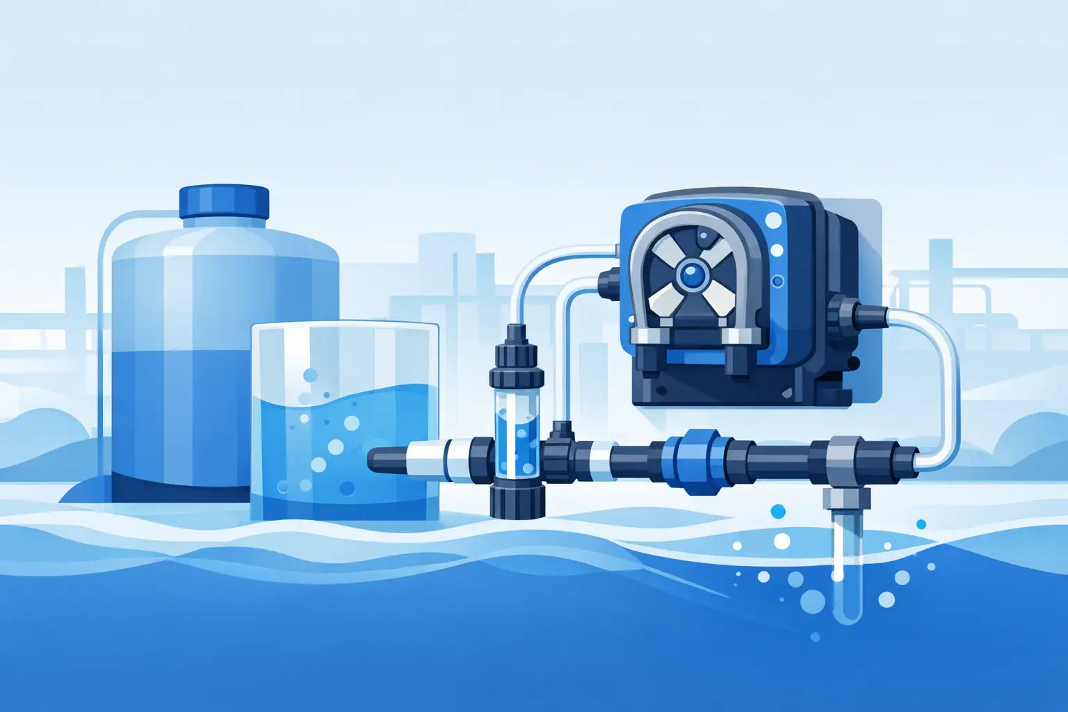 Chlorine Dosing Pump Setup That Holds Its Dose