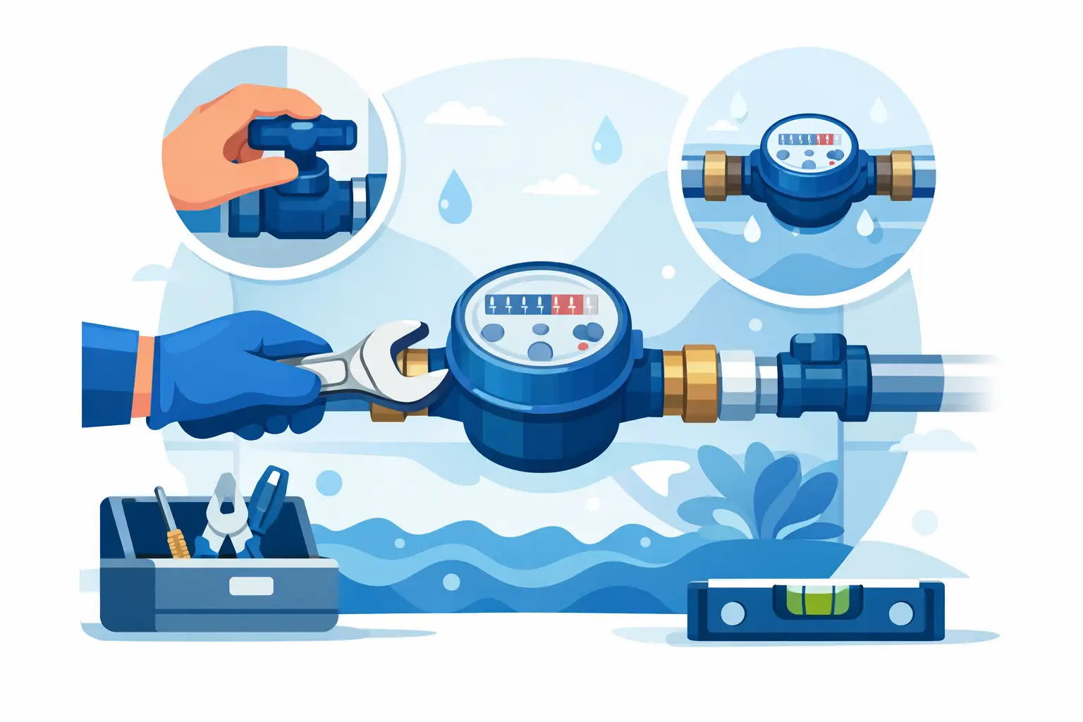 How to Install Water Meter Correctly