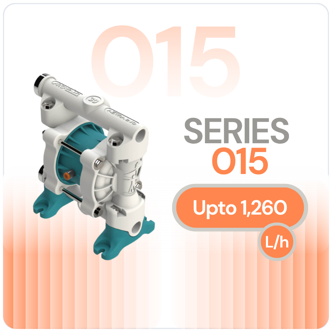 Argal Astra Evo AODD DDE 015 Air Operated Double Diaphragm Pumps