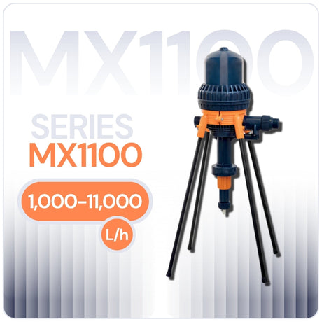 Mixtron MX1100 Water Powered Dosing Pumps with Built-In Bypass