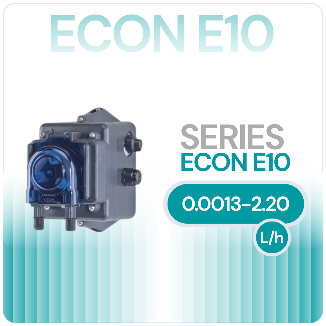 Stenner Econ E10 Series Compact Variable-Speed Peristaltic Dosing Pumps