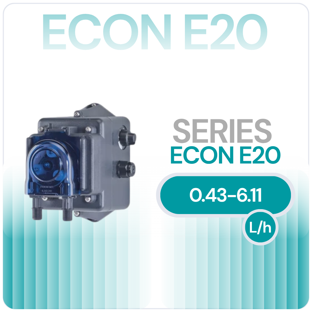 Stenner Econ E20 Series Compact Variable-Speed Peristaltic Dosing Pumps