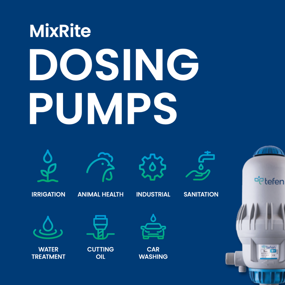 Tefen MixRite Water Powered Dosing Pumps