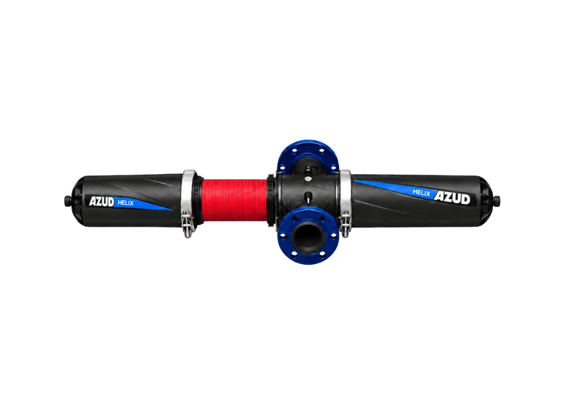 AZUD Helix Super 100mm Flanged 130 Micron Polypropylene Disc Filter with Centrifugal Technology