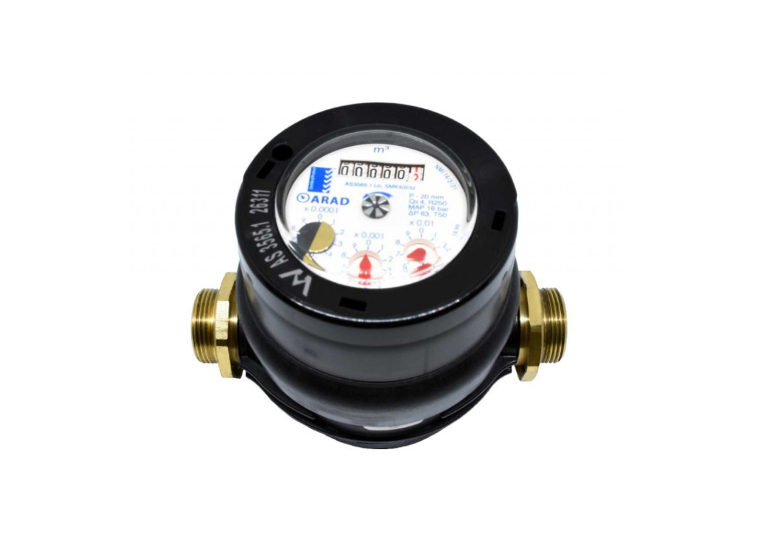 Arad Gladiator 20mm BSP Polymer Positive Displacement Water Meter