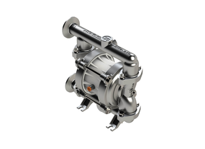 Argal Astra Evo AODD double diaphragm pump with stainless steel casing, air operated, suitable for industrial fluid transfer.