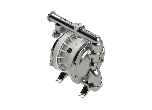 Argal Astra Evo air operated double diaphragm pump with 316L stainless steel casing and durable construction.