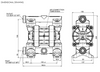 Argal Astra Evo AODD DDE 030 FCN L TKT NLL PVDF Casing Air Operated Double Diaphragm Pump