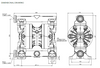 Argal Astra Evo AODD DDE 100 FCN L TKV GLL PVDF Casing Air Operated Double Diaphragm Pump