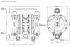 Argal Astra Evo AODD DDE 160 SPN Y TST CLL 316L Casing Air Operated Double Diaphragm Pump