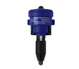 Dosatron D07RE5VF water powered dosing pump with compact design, featuring adjustable flow and vibrant blue components.