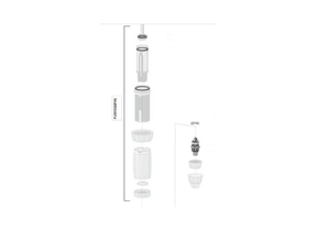 Dosatron injection seal rebuild kit for viscous and strong acid resistant applications, includes seals for D3-10, D8-5, D9-5, D30-1 models.