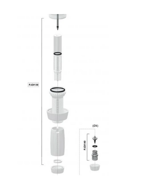 Dosatron D3-3000 D30-30000 injection seal kit for strong acid resistance, replacement parts for injection system repair.