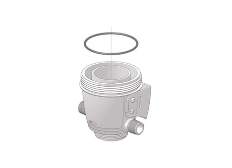 Dosatron D3 Series replacement lower casing assembly, part PJDI113, for Dosatron chemical dosing pumps.