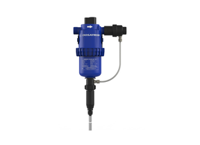Dosatron D45REIE3VF water-powered dosing pump with internal injection, suitable for precise 0.5–3% water dosing.
