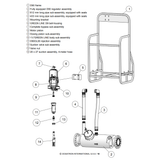 Dosatron D90GL05VF water-powered dosing pump with high capacity components, designed for precise 0.1-0.5% liquid dosing.