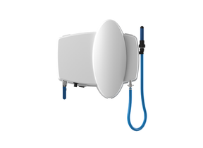 Dosatron HU1D25RE10AF hygiene unit with D25 1-10% water-powered dosing pump for precise fluid dispensing.