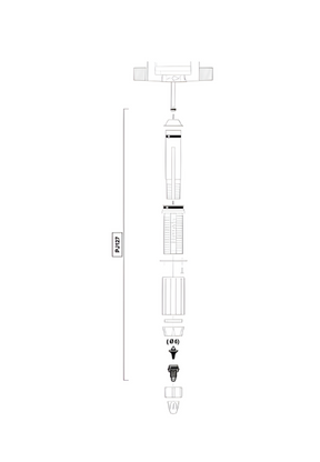 Dosatron D25-09 injection seal rebuild kit with suction valve and barbed fitting for precise chemical dosing systems.