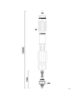 Dosatron D07-125 Injection Seal Kit with suction valve and barbed fitting, used for injection system rebuilds.