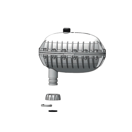 Dosatron PJDI184 static mixer replacement assembly showing metal and plastic components for water or chemical mixing.
