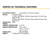 Dositec DOSTEC 40-200 high volume piston chemical injection pump with metal body and control panel, used for precise chemical dosing.