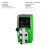 EMEC VCO 05-01-VF Adjustable Wall Mounted Electronic Chemical Dosing Pump