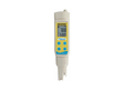 Eutech PCSTestr 35 waterproof pocket tester showing pH, EC, TDS, salinity, and temperature measurement screens.