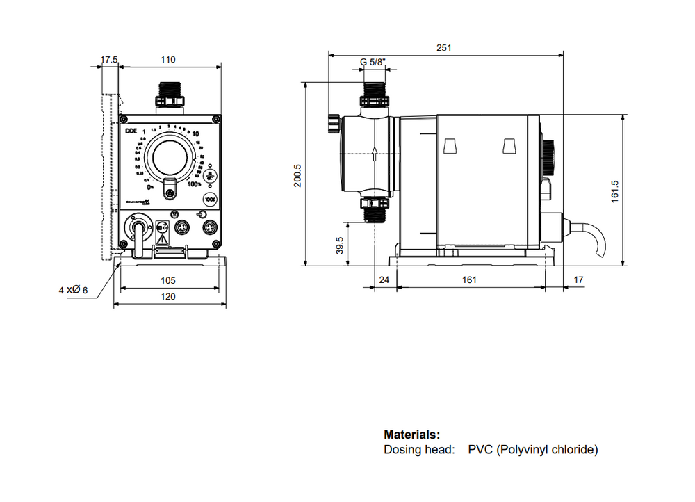 Grundfos DDE 15-4 B Manual PTFE Smart Digital S Dosing Pump