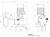 Grundfos DMH 1500-4 FKM Hydraulic Diaphragm Dosing Pump with Glass Valve