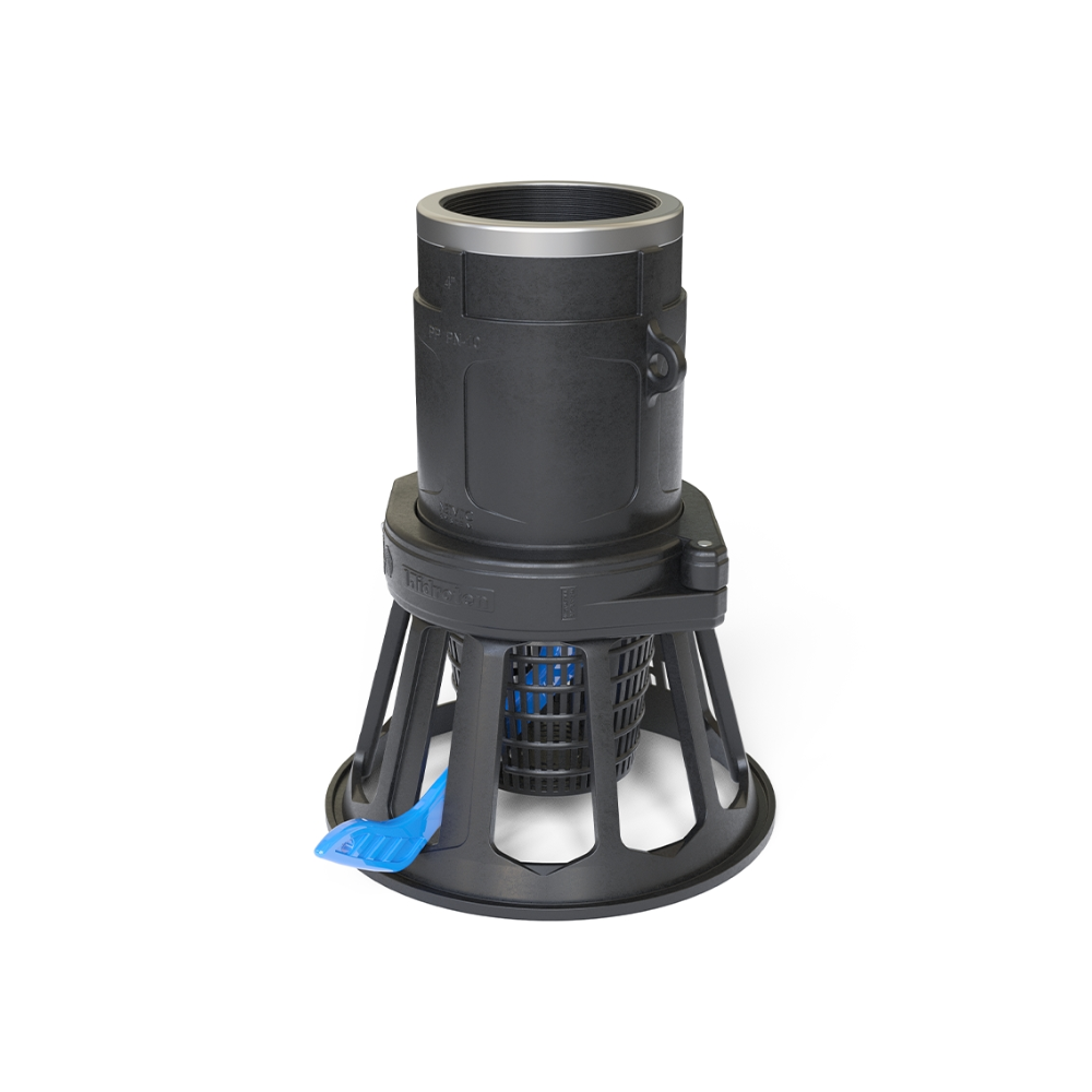 Hidroten Netwell® Plastic Foot Valve with Strainer Base & Float Hooks (PN10)