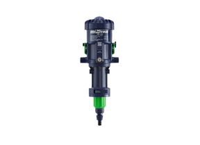 Mixtron MX150-EPDM water powered dosing pump with EPDM seals, showing compact design and control components for precise fluid dosing.