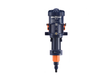 Mixtron MX150-VF water powered dosing pump showing a compact, durable design with control valves for precise fluid dosing.