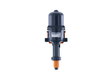 Mixtron MX700-VF water powered dosing pump showing compact design and control valve for precise liquid dosing.