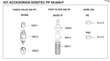 Dositec 59-049-P PP Replacement Installation Kit Assembly