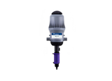 Tefen MixRite TF2.5 car wash water-powered dosing pump showing pump mechanism and control settings in a clean, technical setup.