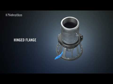 Hidroten Netwell® Plastic Foot Valve with Strainer Base & Float Hooks (PN10)
