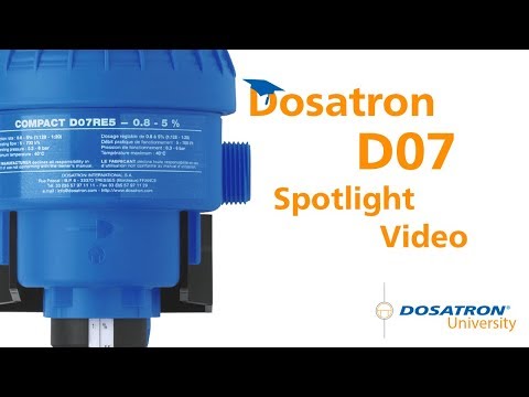 Dosatron D07RE5VF 0.8-5% Compact Water Powered Dosing Pump