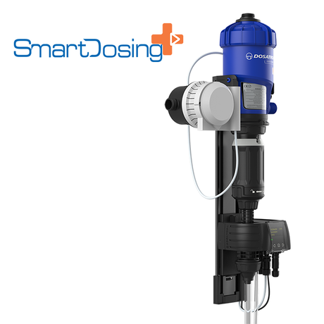 Dosatron SD25AL5N SmartDosing water-powered dosing system accessory, featuring digital controls and connection ports.